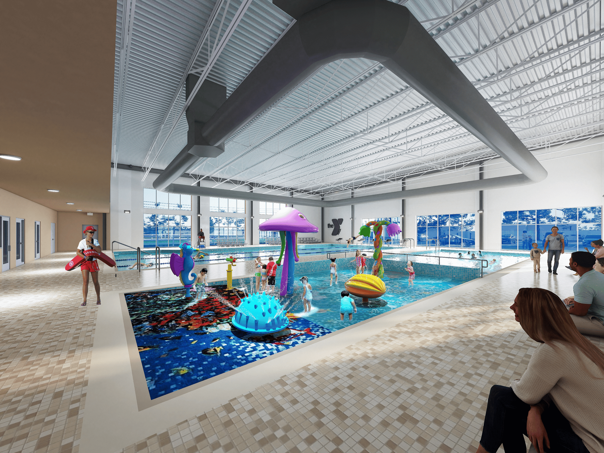 kids swim area