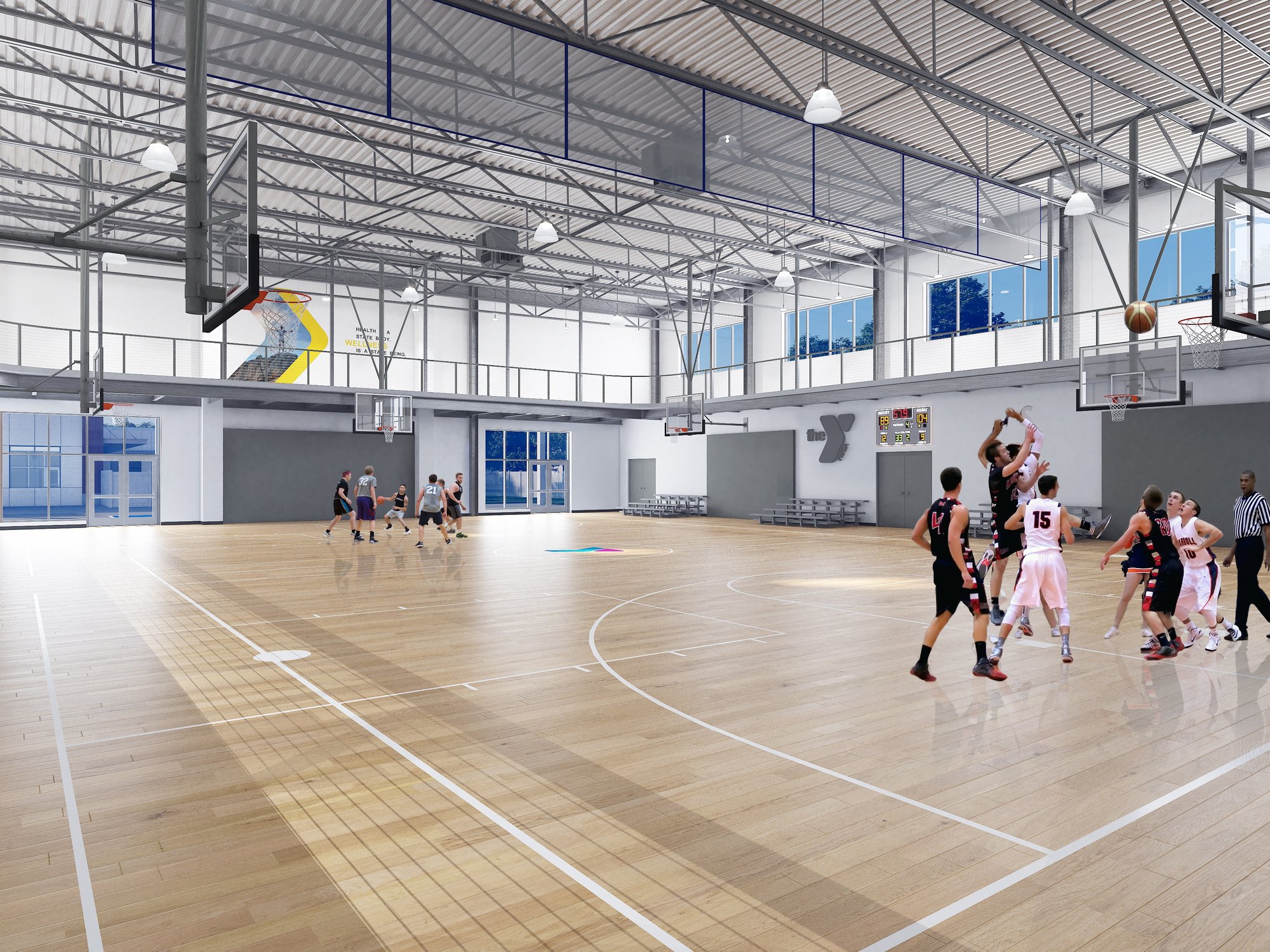 West Essex YMCA Gym rendering