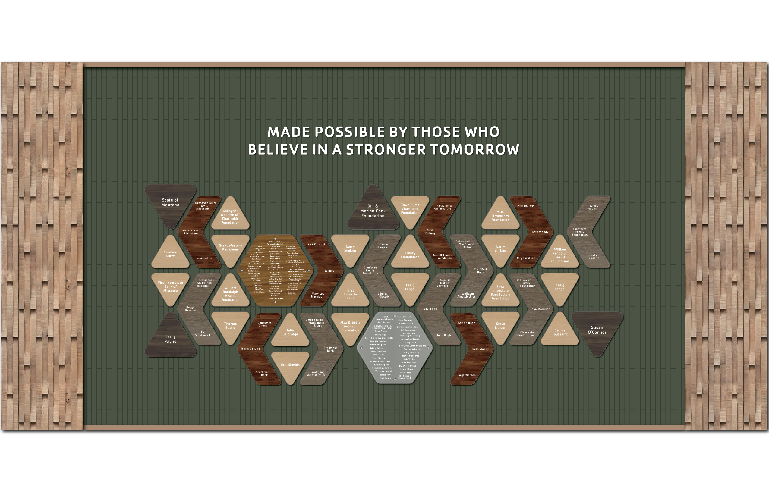 West Essex YMCA Donor Wall Concept